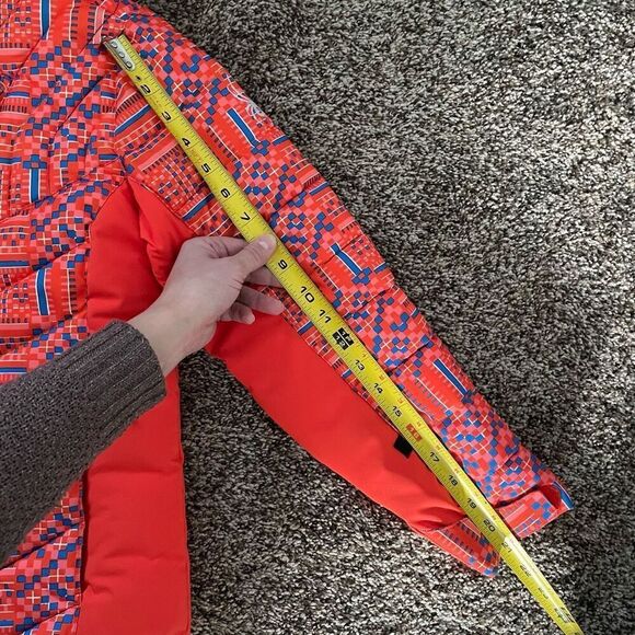 Spyder Girl's Hottie Ski Jacket Coat Orange Youth size 14 - Picture 7 of 12